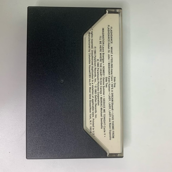 Flashdance Movie Soundtrack Cassette Tape Vintage 1983 What a Feeling Maniac EUC - Picture 3 of 5